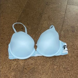 Blue Push Up Bra
